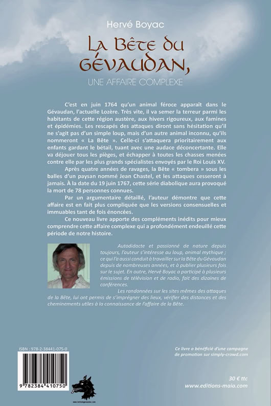 Hervé Boyac La Bête du Gévaudan Une affaire complexe - 2022