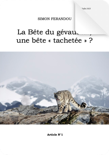 Simon Ferandou Bête Gévaudan bête tachetée
