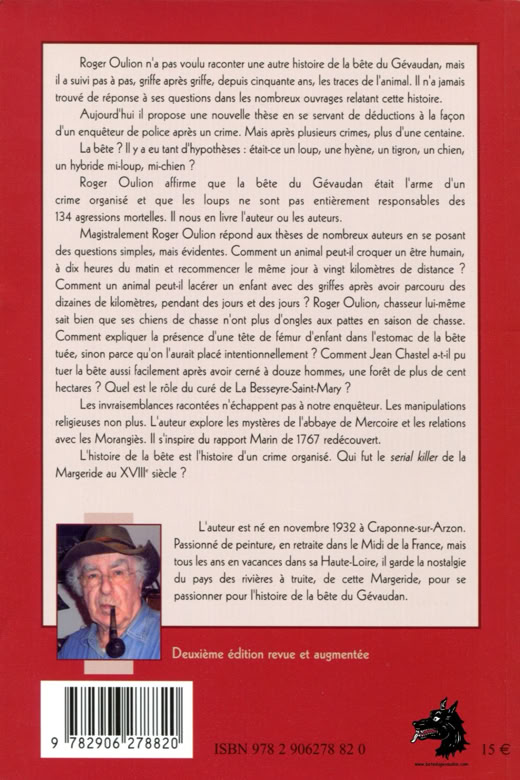 Livre Roger Oulion - La Bête du Gévaudan 2009