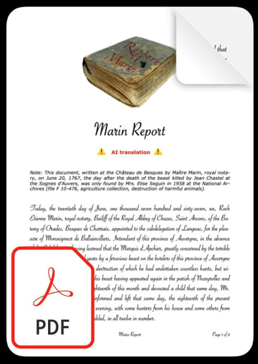 Rapport Marin Bete Gévaudan