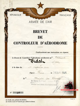Brevet de controleur d'aérodrome