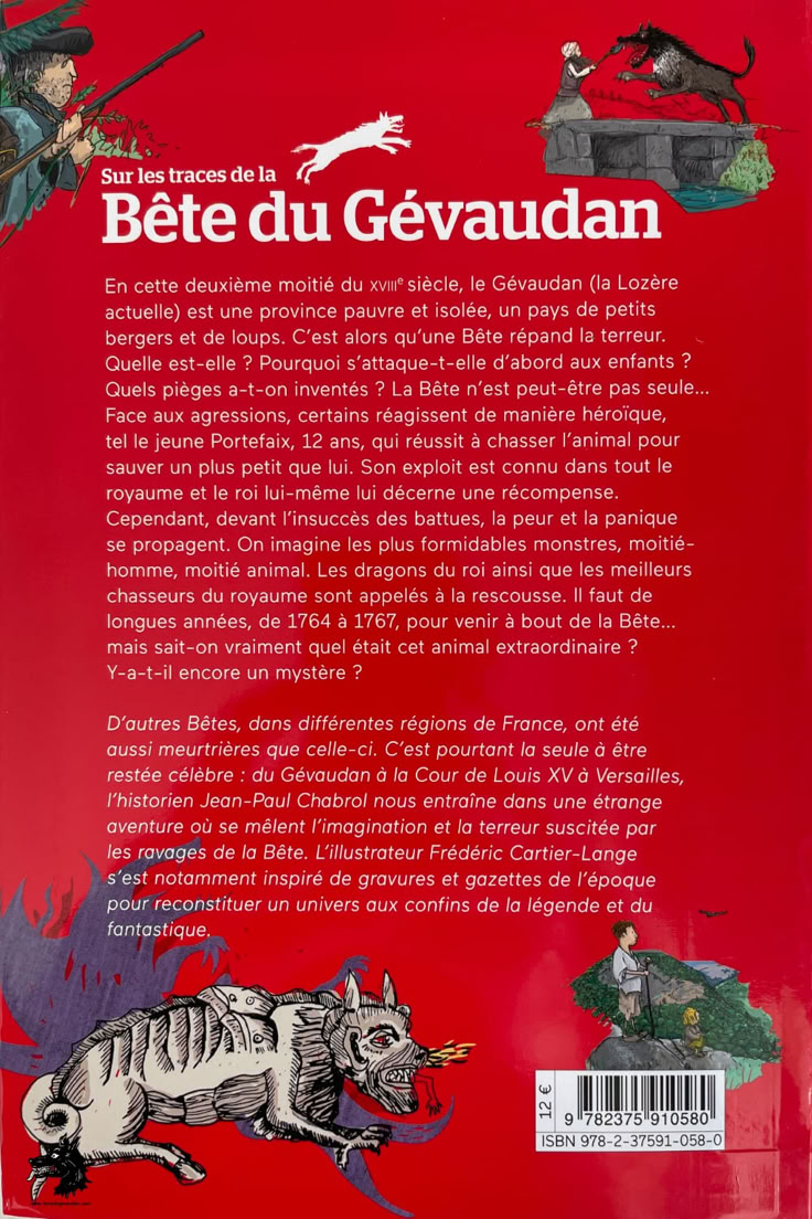 Jean-Paul Chabrol Frédéric Cartier-Lange - In the footsteps of the Beast of Gevaudan - 2020